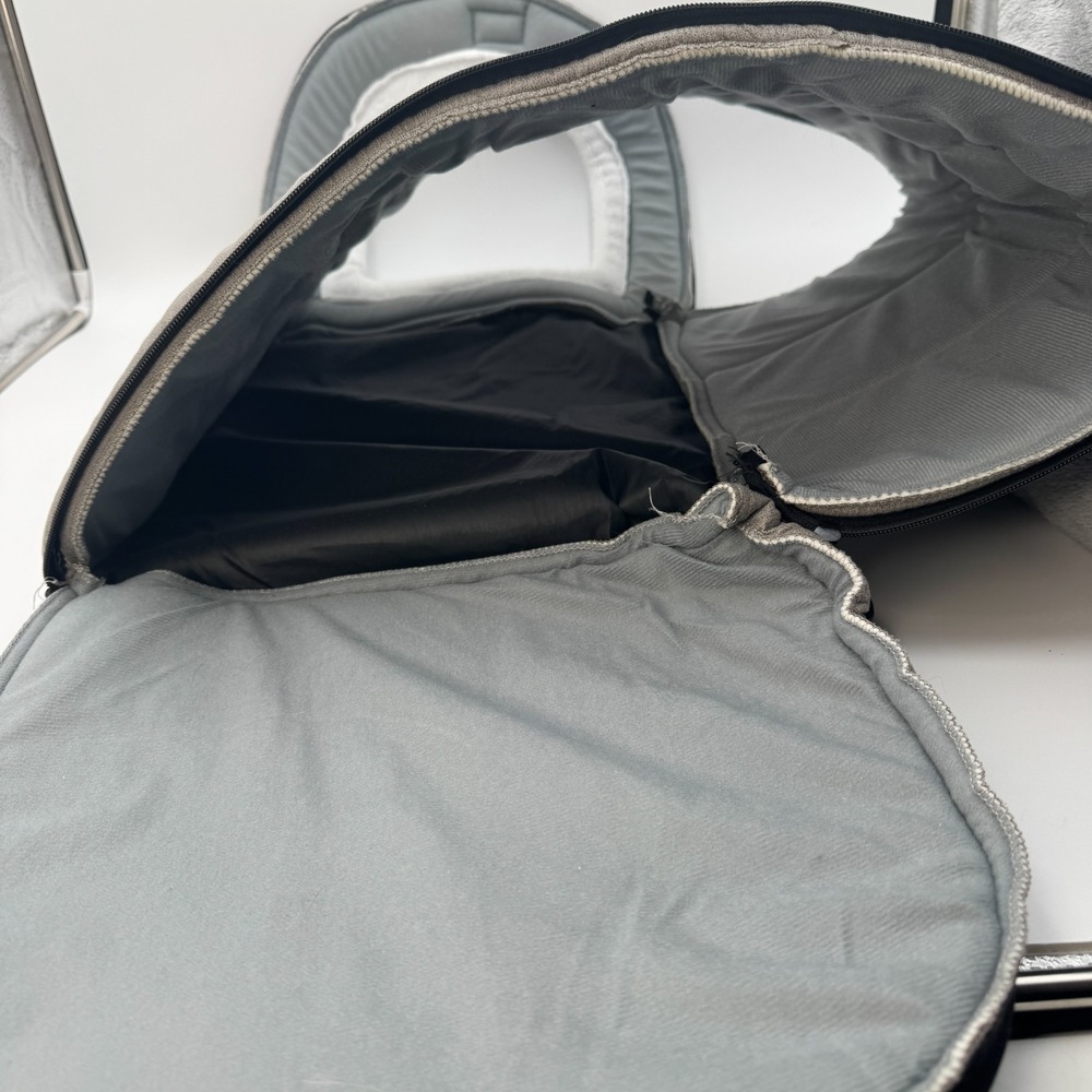 Gray Plush Tunnel Cat Bed with Removable Cushion - Picture 7 of 15